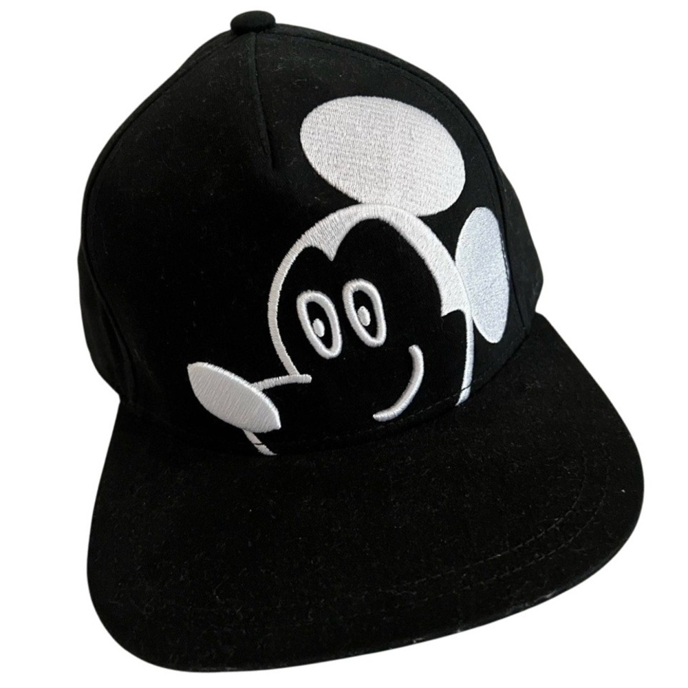 Mickey Mouse Baseball Cap Deborah Salles Black & White Adjustable Disney Hat‎